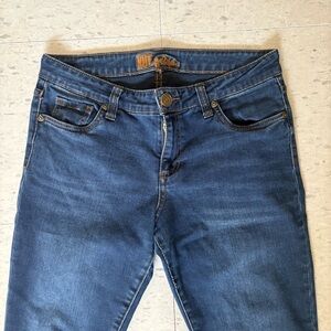 KUT from the Kloth Classic Dark Blue Denim Jeans Size 10 Casual Distressed Cuffs